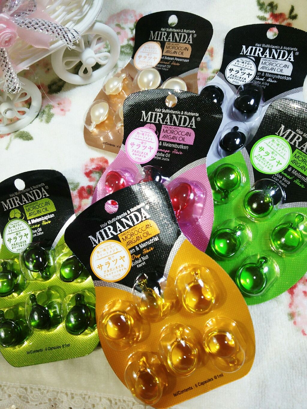 ヘアビタミン シャイニーヘアオイル/MIRANDA/ヘアオイルを使ったクチコミ（1枚目）