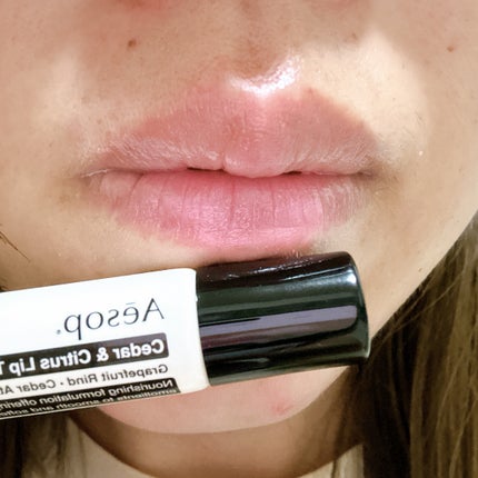 Cedar & Citrus Lip Treatment/Aesop/リップ美容液を使ったクチコミ(5枚目)
