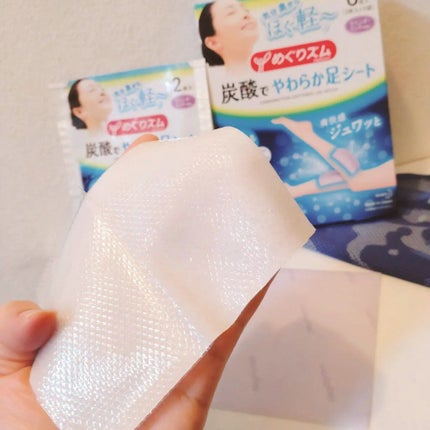 めぐりズム 貼る炭酸*1ジェルパック FOOT/めぐりズム/レッグ・フットケアを使ったクチコミ(2枚目)