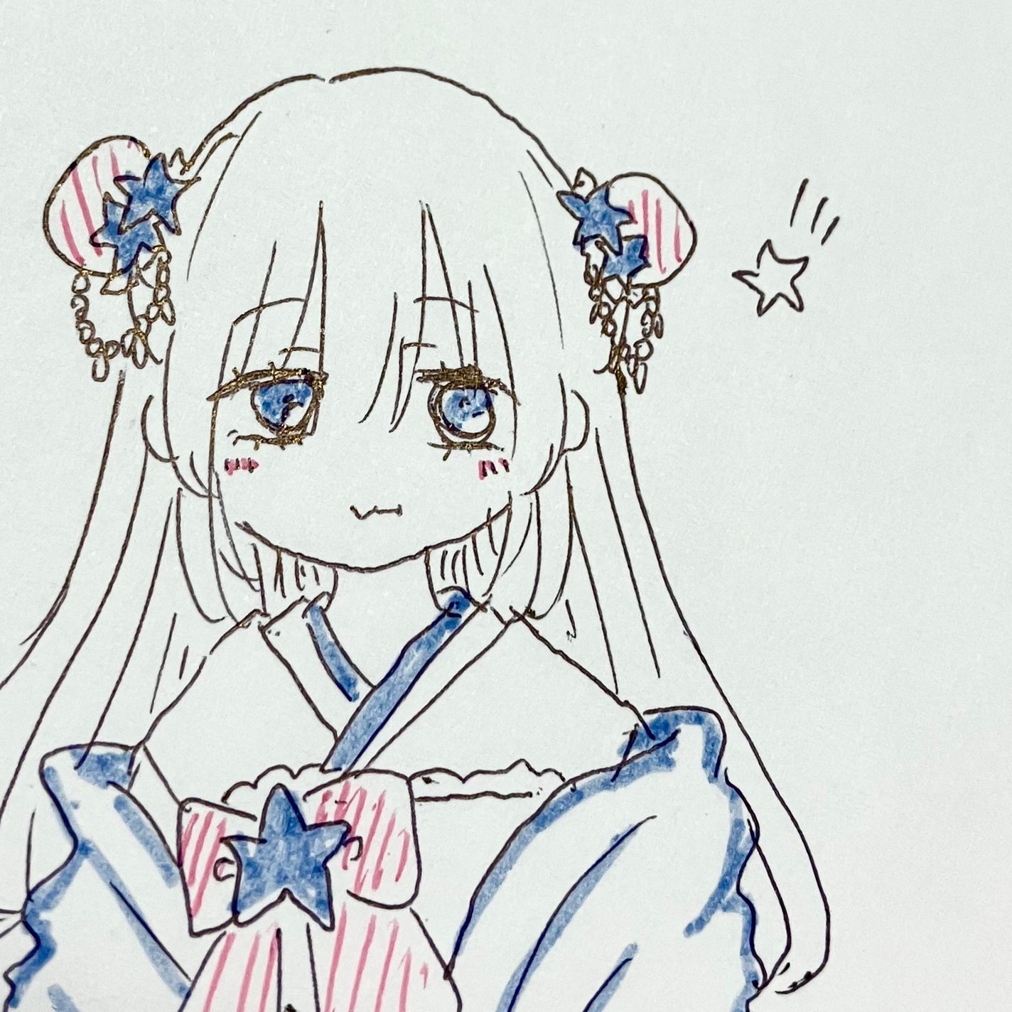 Co2 on LIPS 「コンバンワ一昨日は七夕でしたねー🎋⭐️草餅おいしかったですなに..」(1枚目)