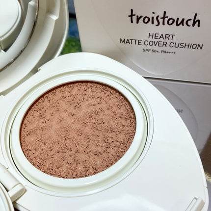 トワタッチ ハートクッション マットカバー/troistouch/クッションファンデーションを使ったクチコミ(3枚目)