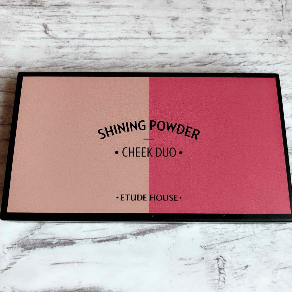 シャイニングパウダーチークデュオ/ETUDE/パウダーチークを使ったクチコミ（1枚目）