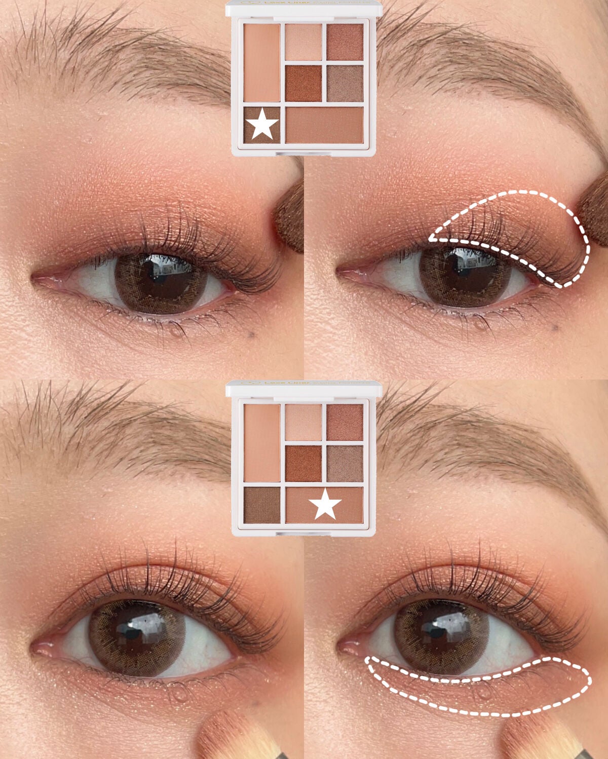 ラブ・ライナー アイカラーパレット ロマンティックブルームコレクション<アイシャドウ>/ラブ・ライナー/アイシャドウパレットを使ったクチコミ(5枚目)