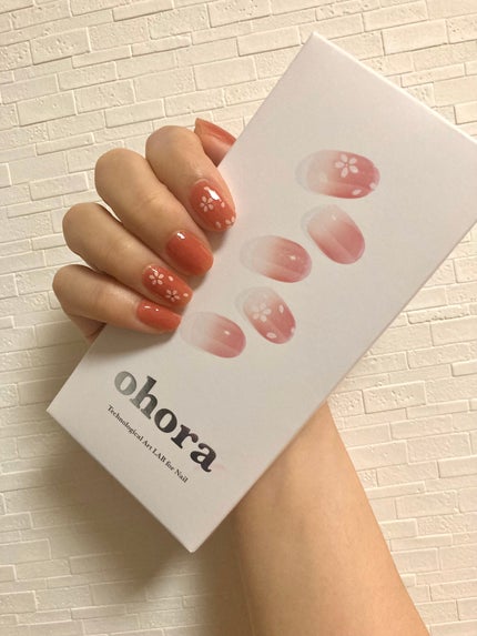 セミキュアジェルネイル(ハンド)/ohora/ネイルシールを使ったクチコミ(1枚目)