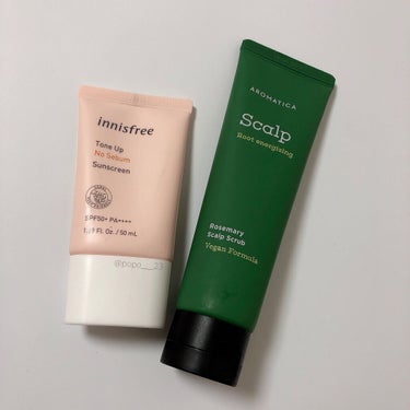 トーンアップ ノーセバム サンスクリーン SPF50+ PA++++/innisfree/日焼け止め・UVケアを使ったクチコミ（3枚目）