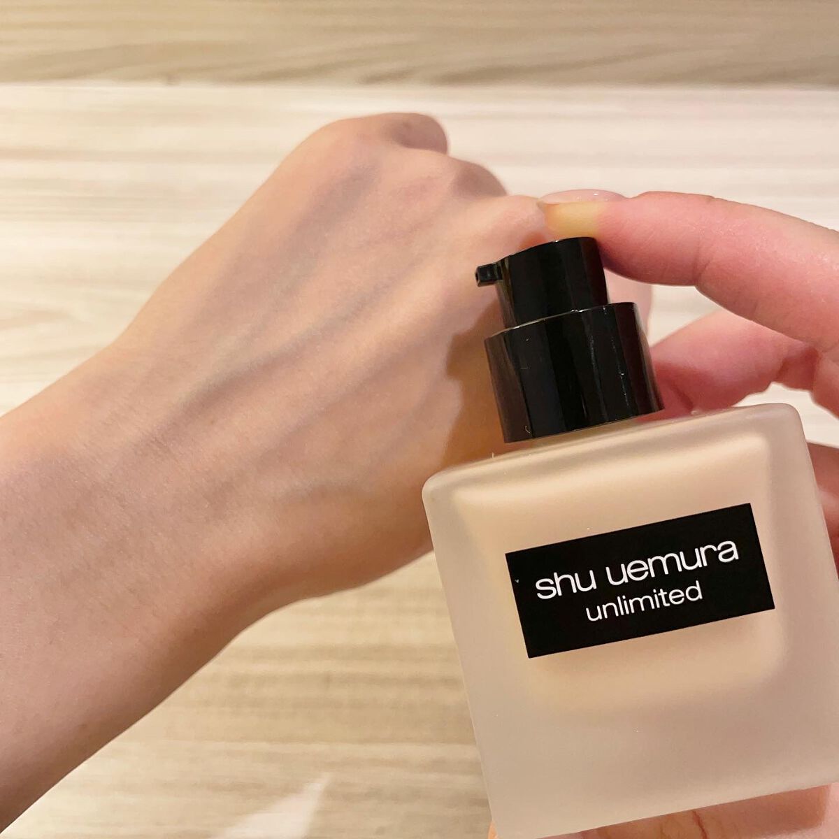 （旧）アンリミテッド ラスティング フルイド/shu uemura/リキッドファンデーションを使ったクチコミ（2枚目）
