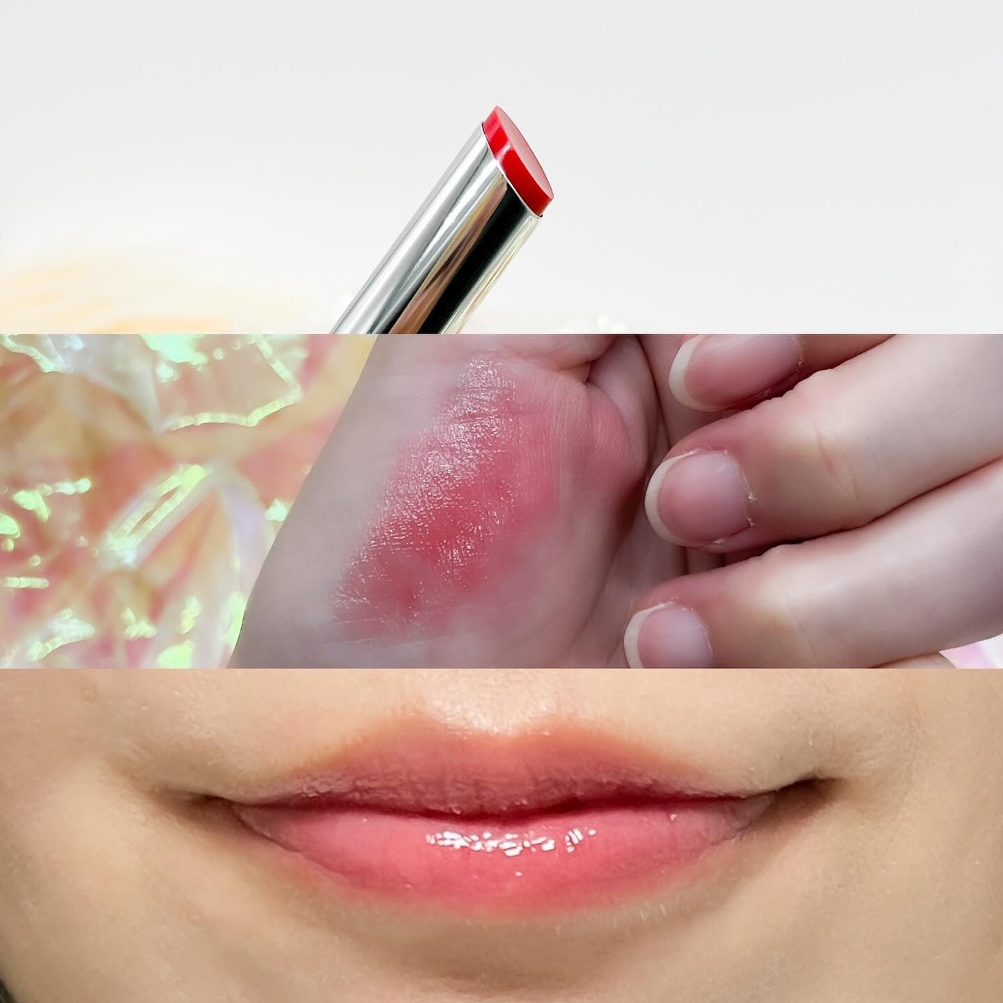 ウォーターリズムグロウメルティングバーム/TIRTIR(ティルティル)/口紅を使ったクチコミ（2枚目）