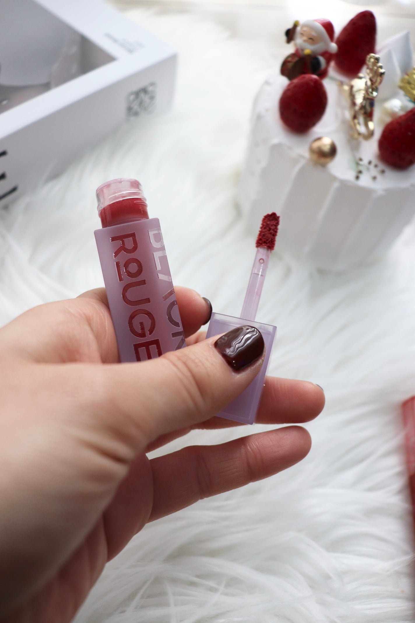 ダブルレイヤー オーバーベルベット/BLACK ROUGE/口紅を使ったクチコミ(3枚目)