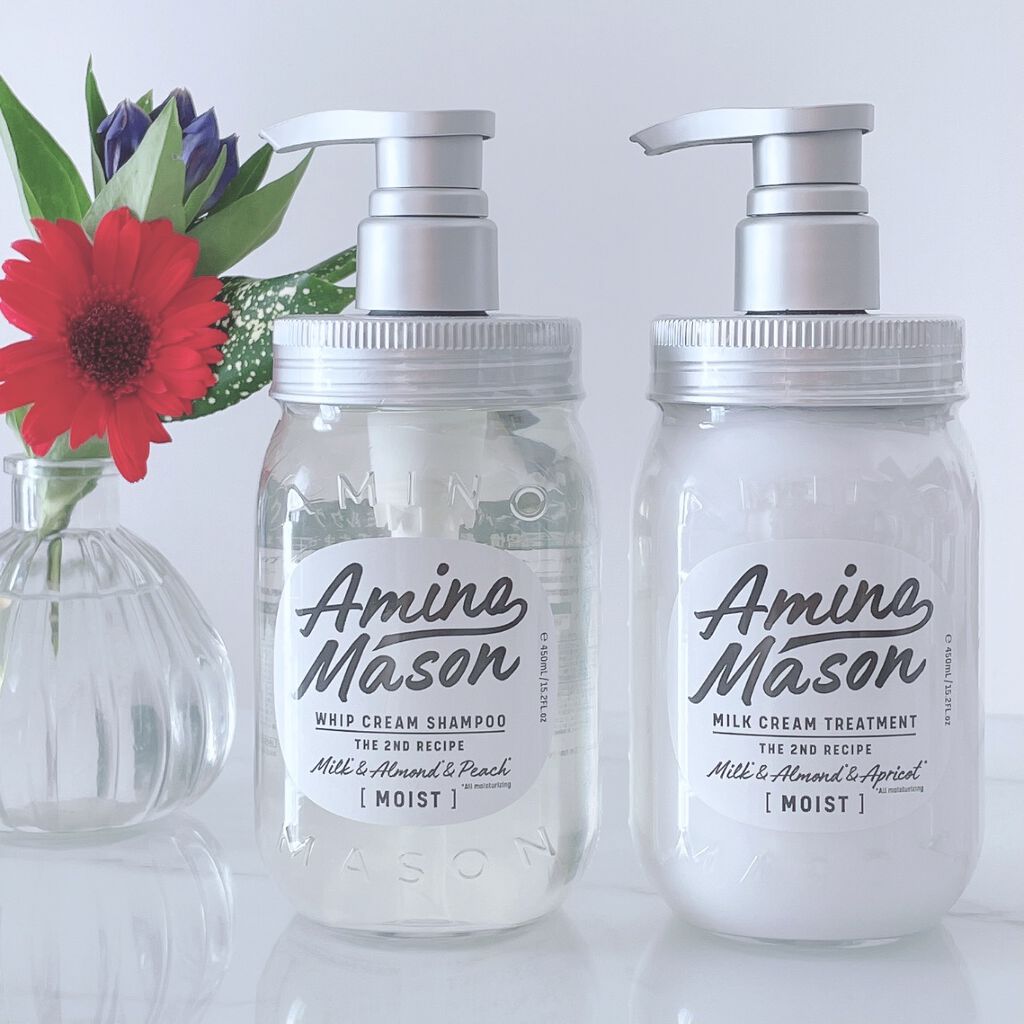 アミノメイソン ディープモイスト ホイップクリーム シャンプー/ミルククリーム ヘアトリートメント/アミノメイソン/市販シャンプーを使ったクチコミ（2枚目）