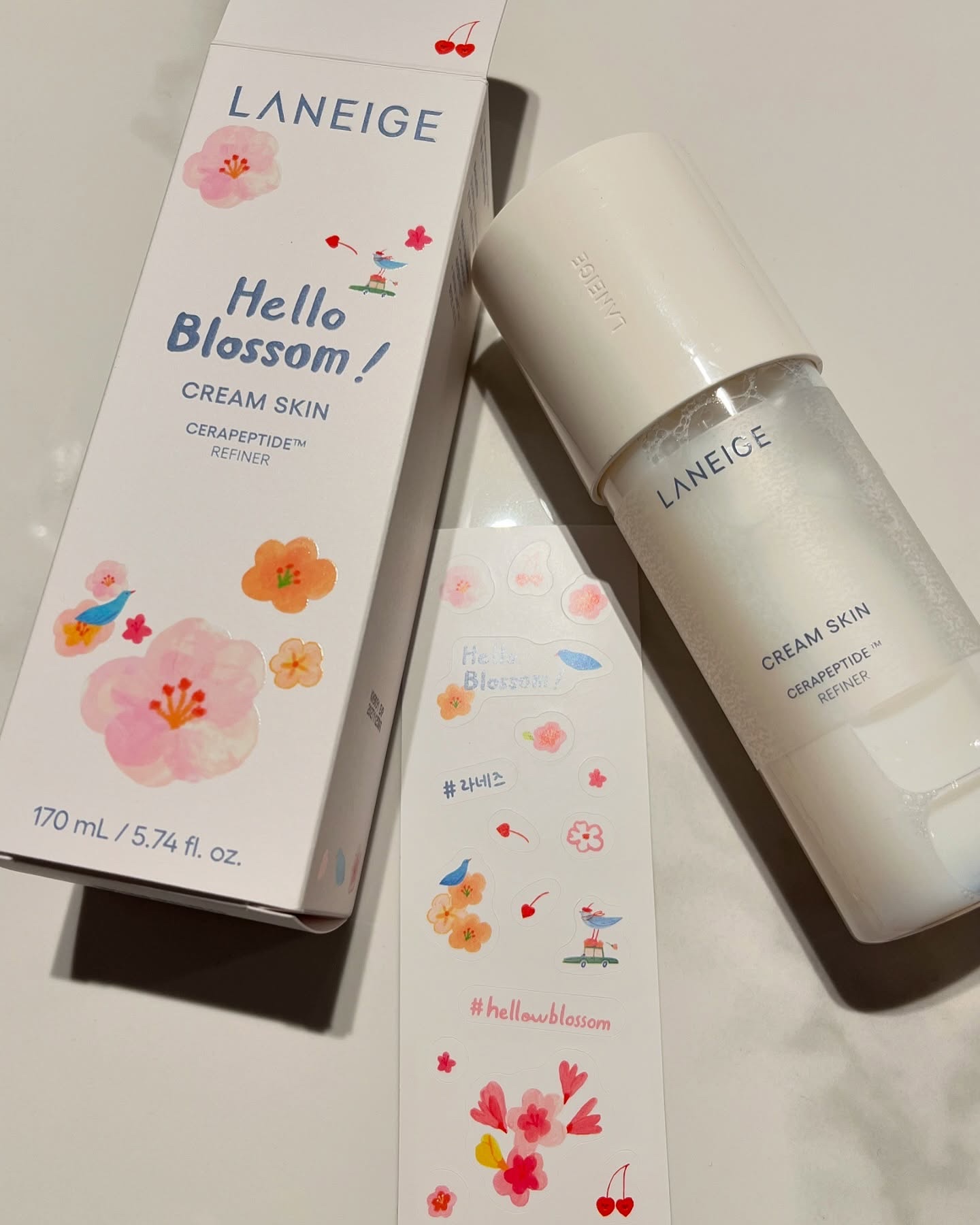 クリームスキン ローション SAKURA（170mL）/LANEIGE/化粧水を使ったクチコミ（2枚目）