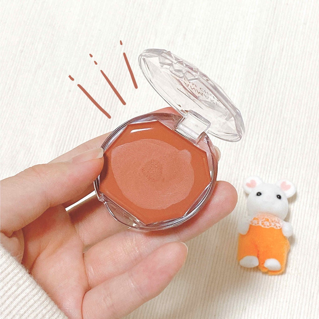 @小豆 on LIPS 「CANMAKEクリームチーク𓂃𓈒𓏸16アーモンドテラコッタクリ..」(2枚目)