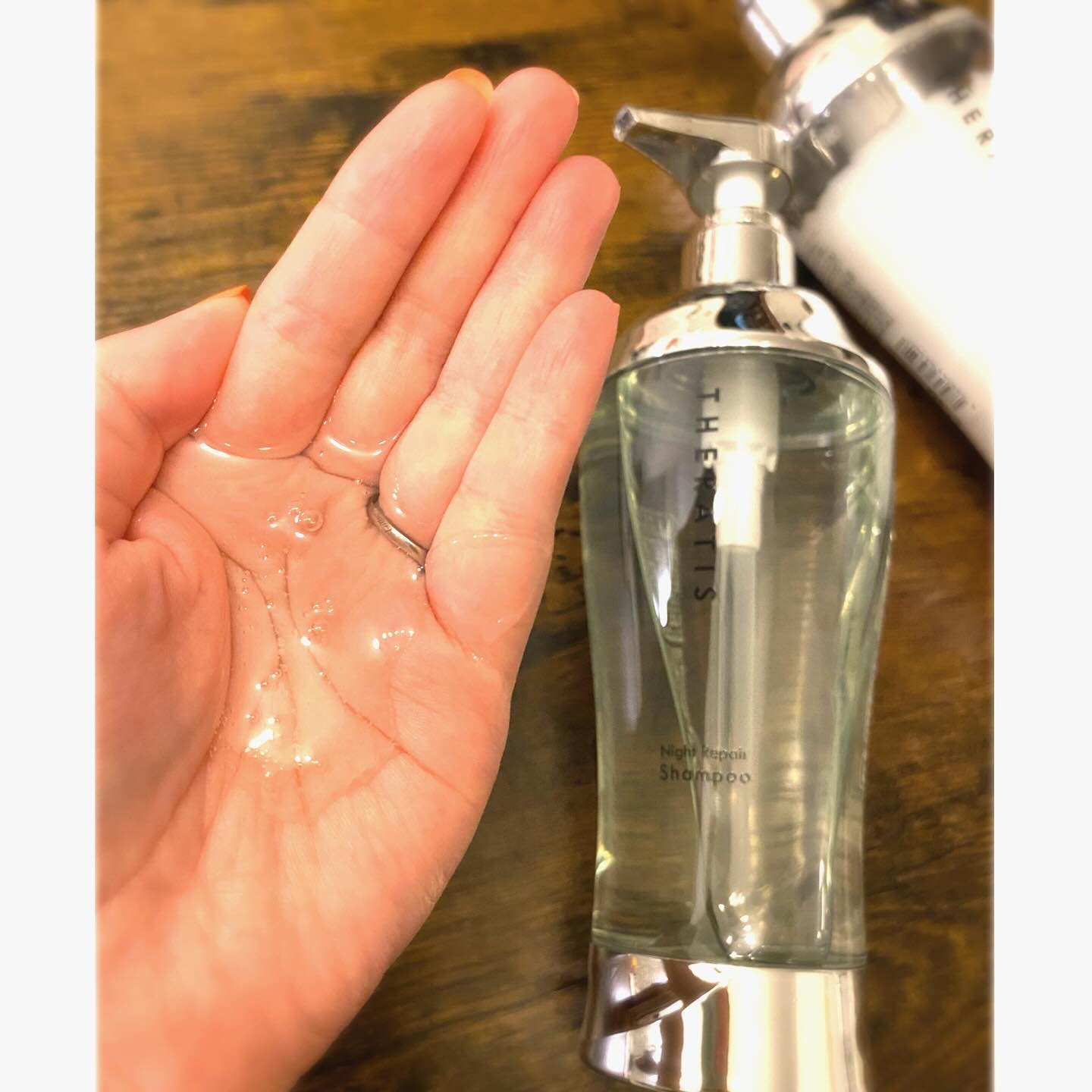 ナイトリペア シャンプー/ヘアトリートメント/THERATIS/シャンプー・コンディショナーを使ったクチコミ（2枚目）