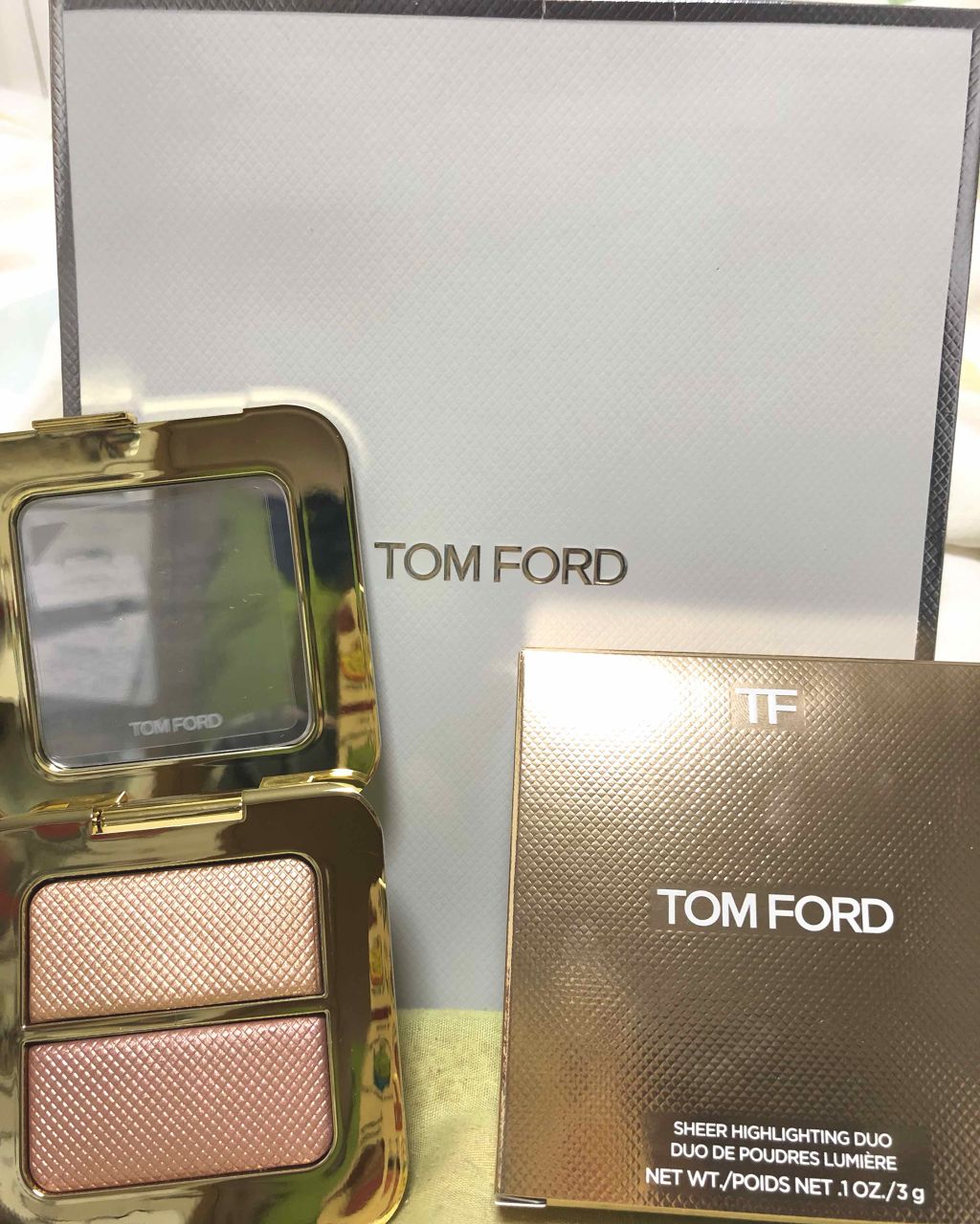 シアーハイライティングデュオ/TOM FORD BEAUTY/パウダーハイライトを使ったクチコミ（1枚目）