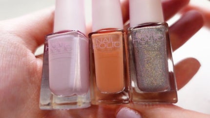 ネイルホリック リミテッドカラー Popping Sugar/ネイルホリック/マニキュアを使ったクチコミ(2枚目)