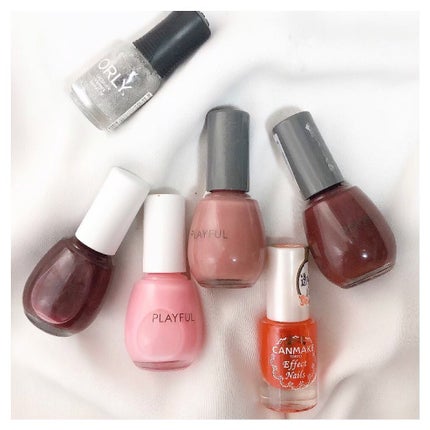 𝘼𝙮𝙪 ❦ 𝑆𝑒𝑙𝑓 𝑁𝑎𝑖𝑙 on LIPS 「❥こんばんは😌PLAYFULLを使って赤べっ甲ネイルを..」(7枚目)