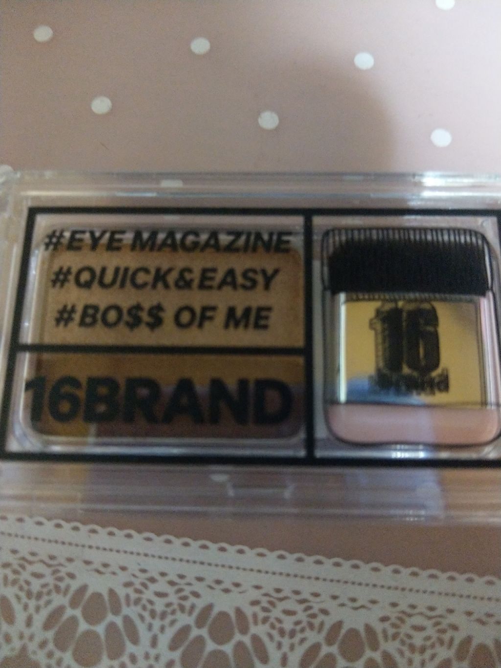 16 EYE MAGAZINE/16BRAND/アイシャドウパレットを使ったクチコミ(2枚目)