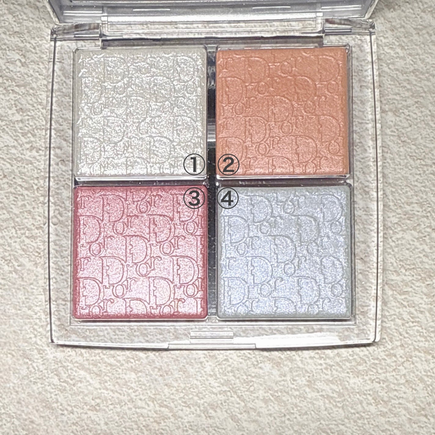 ディオール バックステージ フェイス グロウ パレット/Dior/ハイライトを使ったクチコミ(3枚目)