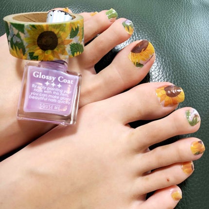 グロッシーコート/スキューズミー/オールインワンネイルを使ったクチコミ(1枚目)