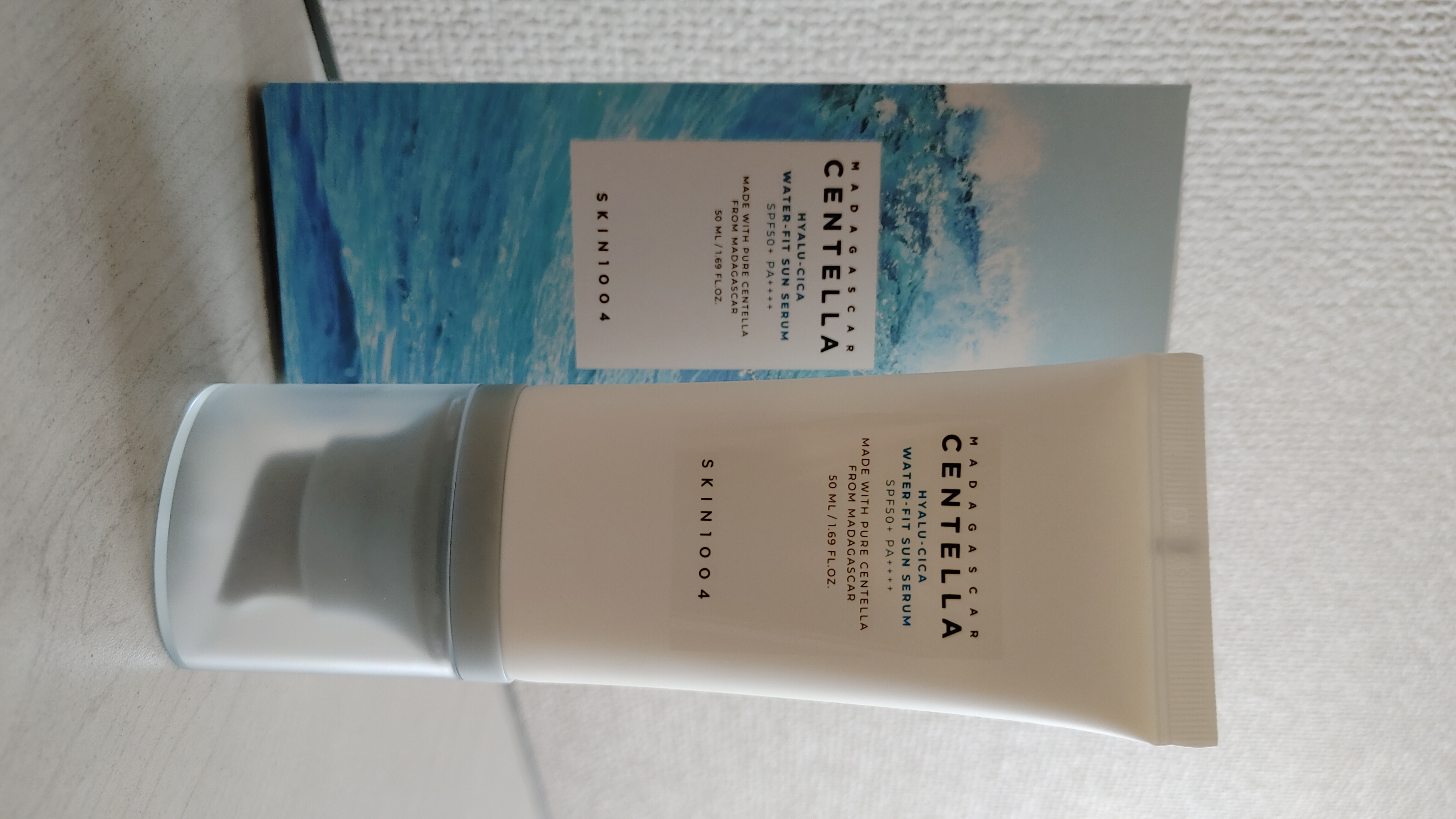 ヒアルーシカ ウォーターフィット サンセラム/SKIN1004/日焼け止めローションを使ったクチコミ（1枚目）