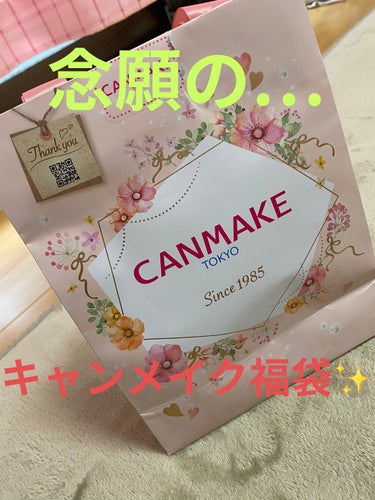 こんにちは👶🏼👶🏼

念願のCANMAKE福袋買えました〜♡
毎年毎年すぐ売り切れで買えなかったので嬉しい🥺❤️
ちなみに、福袋に入ってたやつ計算したら3900円くらいでした！税抜き価格なので4000円