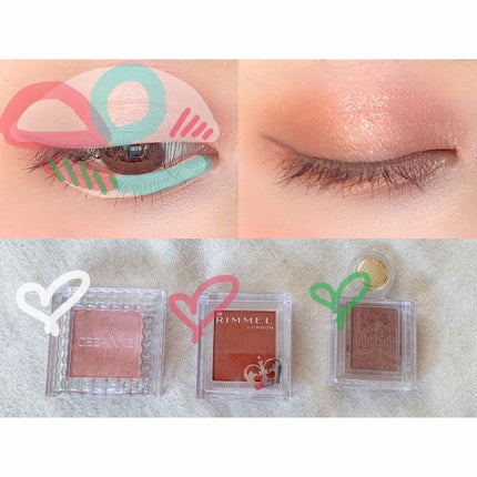 プリズム パウダーアイカラー/リンメル ロンドン/単色アイシャドウを使ったクチコミ(2枚目)