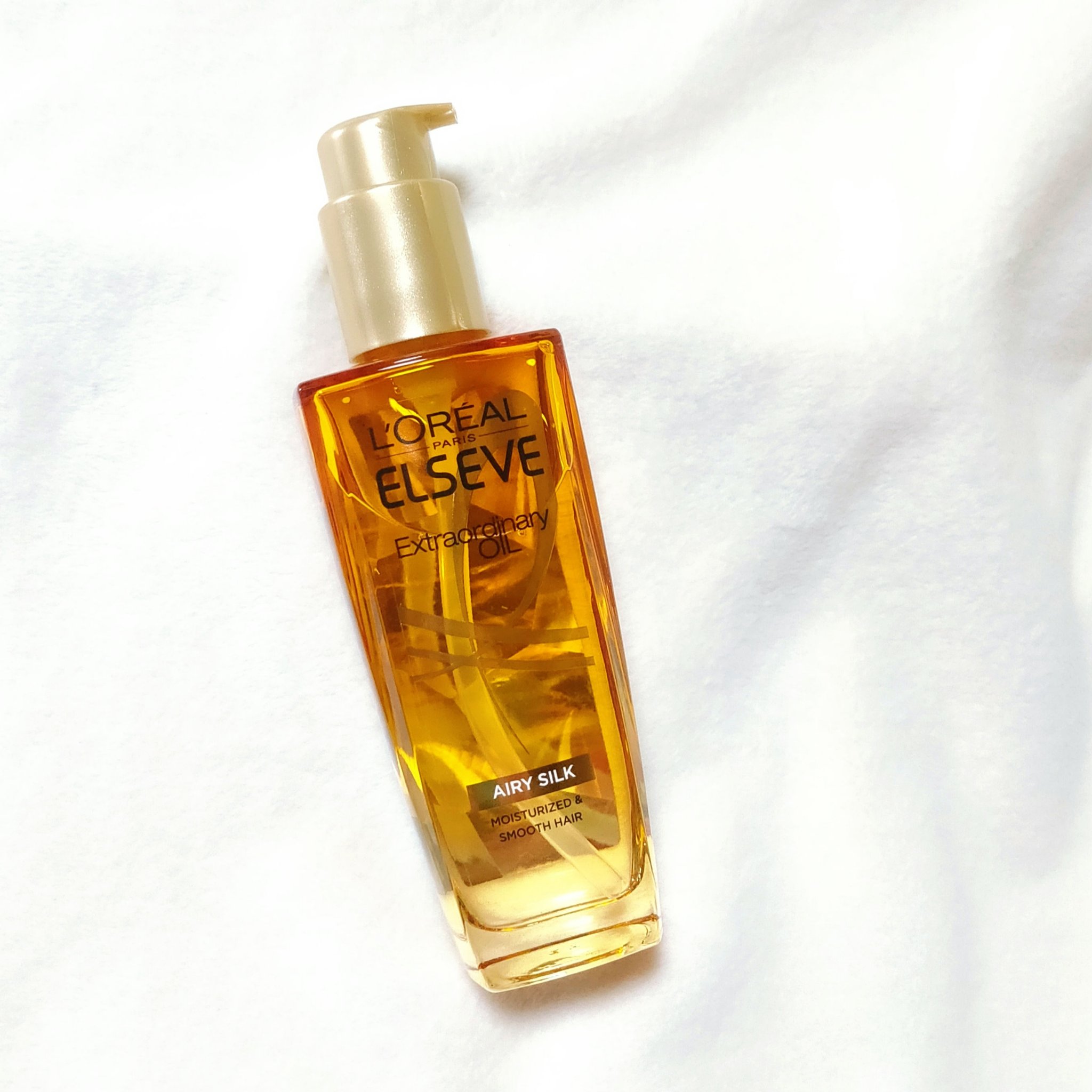 ロレアル パリ エクストラオーディナリー オイル エアリー シルク 本体（100ml）/ロレアル パリ/ヘアオイルを使ったクチコミ（1枚目）