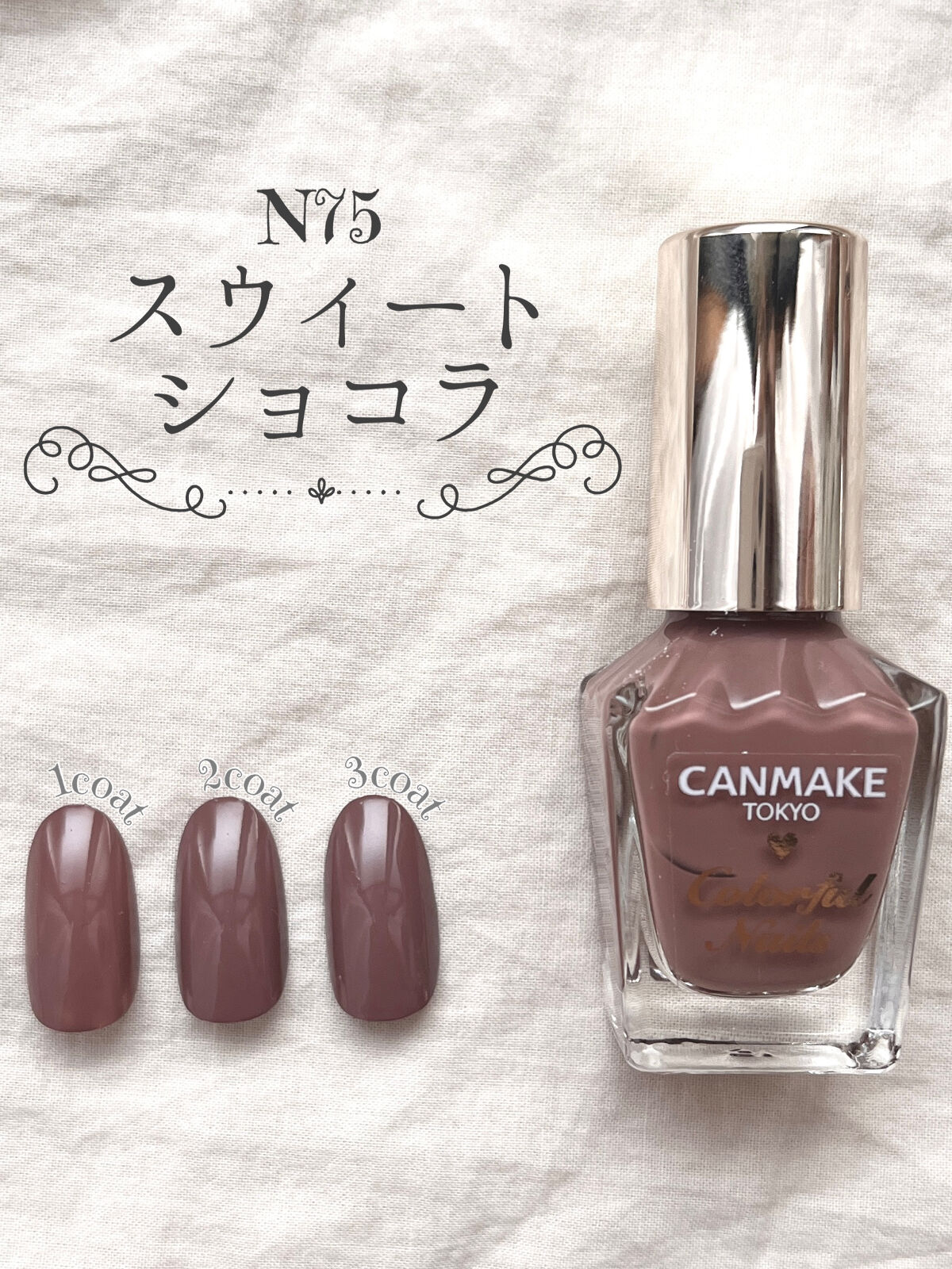 カラフルネイルズ/キャンメイク/マニキュアを使ったクチコミ（2枚目）