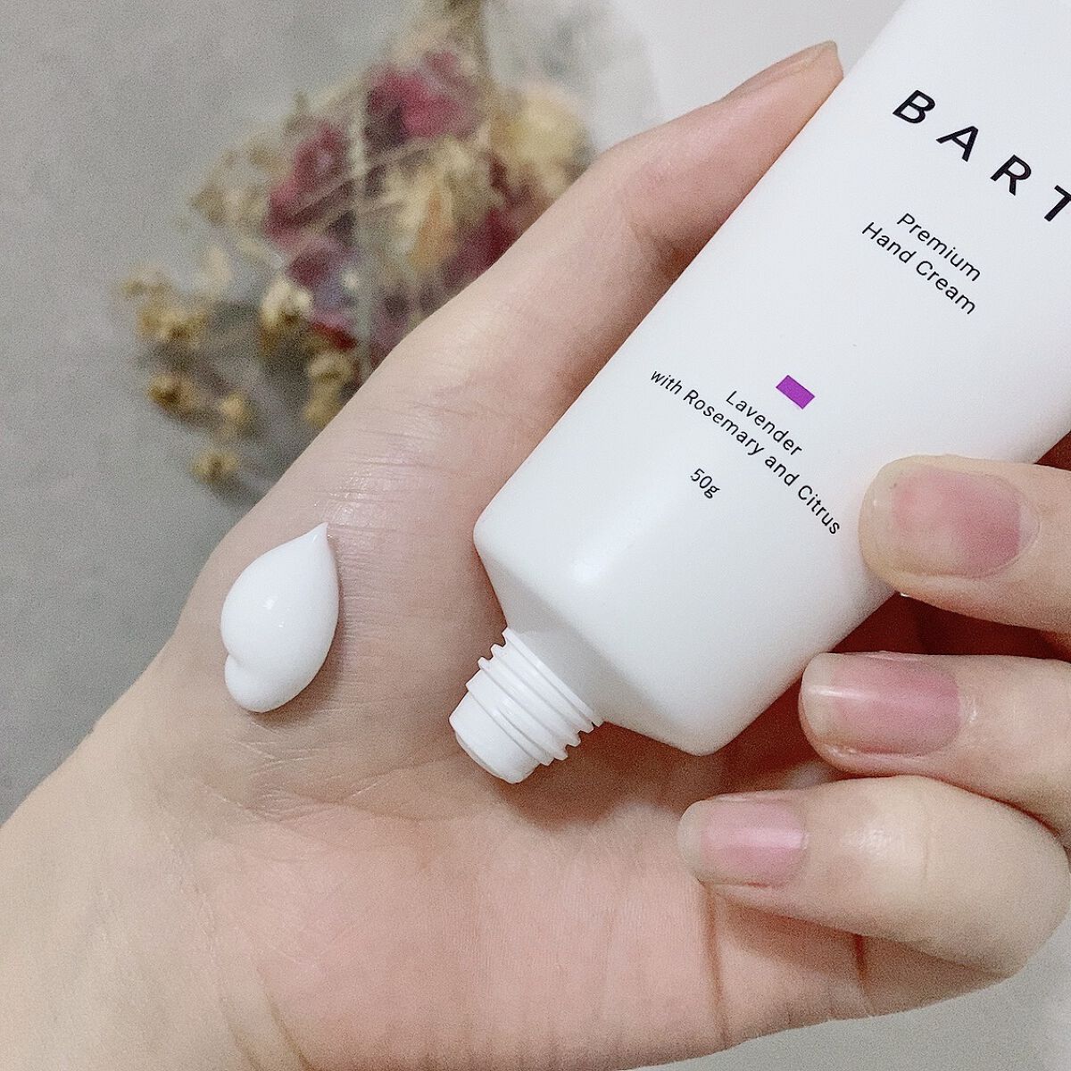 プレミアムハンドクリーム ラベンター/BARTH/ハンドクリームを使ったクチコミ（2枚目）