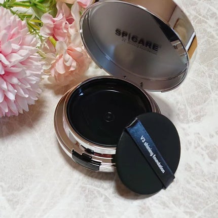 V3シャイニングファンデーション/SPICARE/クッションファンデーションを使ったクチコミ(5枚目)