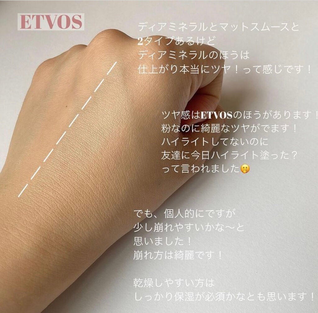 ディアミネラルファンデーション SPF25・PA++/エトヴォス/パウダーファンデーションを使ったクチコミ(7枚目)