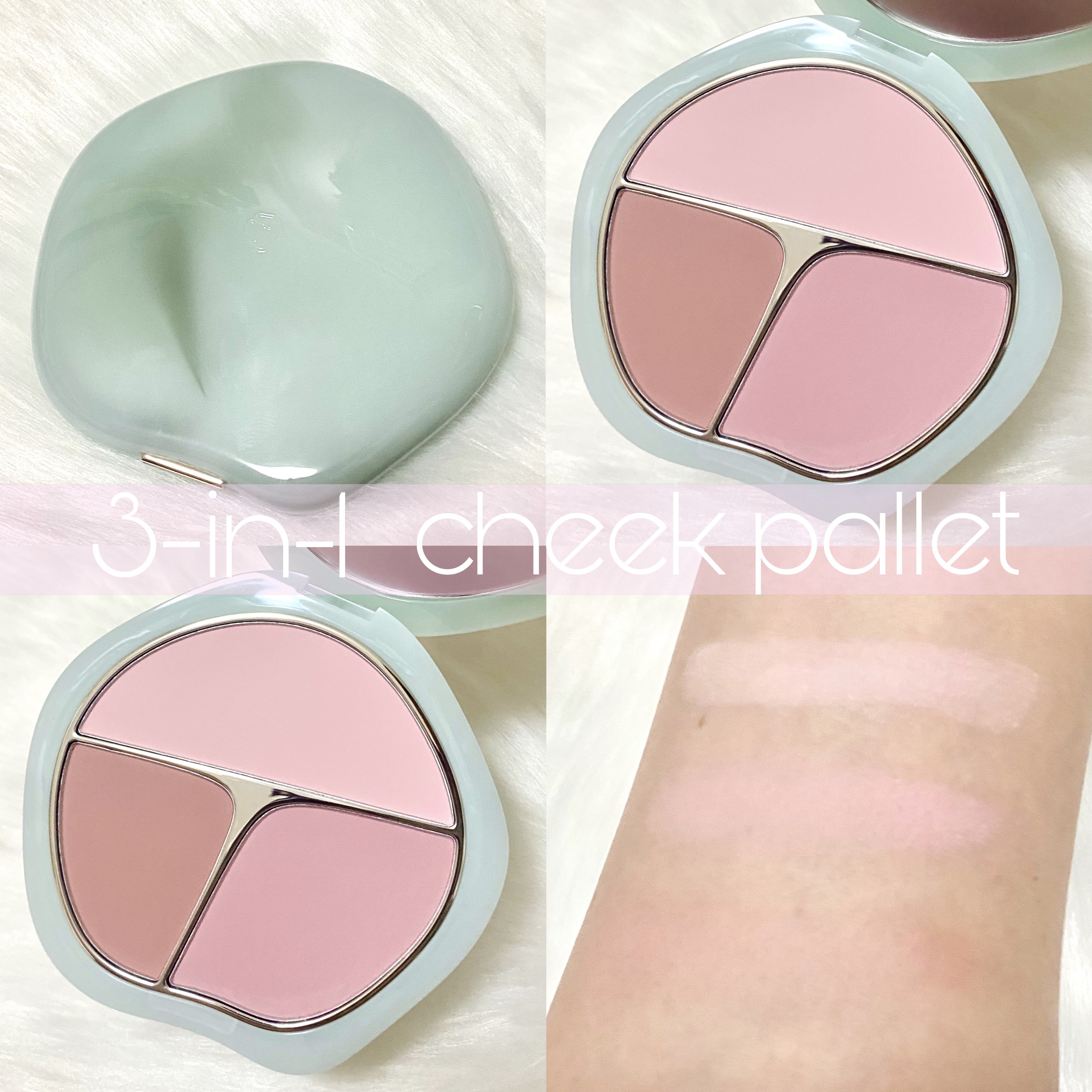 TIMAGE  3色チークパレット/TIMAGE/パウダーチークを使ったクチコミ（1枚目）