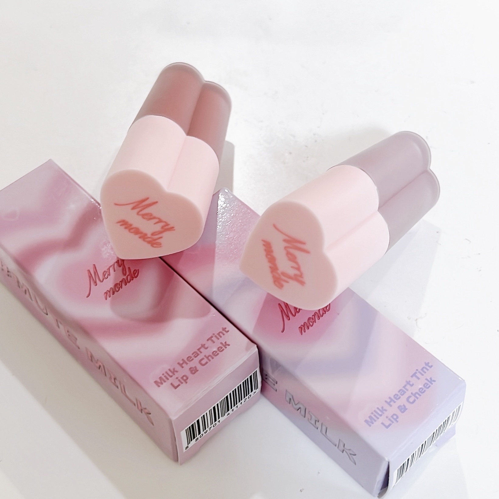 ミルクハートティントリップアンドチーク ミュートミルク/Merrymonde/リップティントを使ったクチコミ（1枚目）