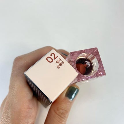 ヌーディーベルベットリップ 02 Earthy Champagne/wakemake/口紅の画像