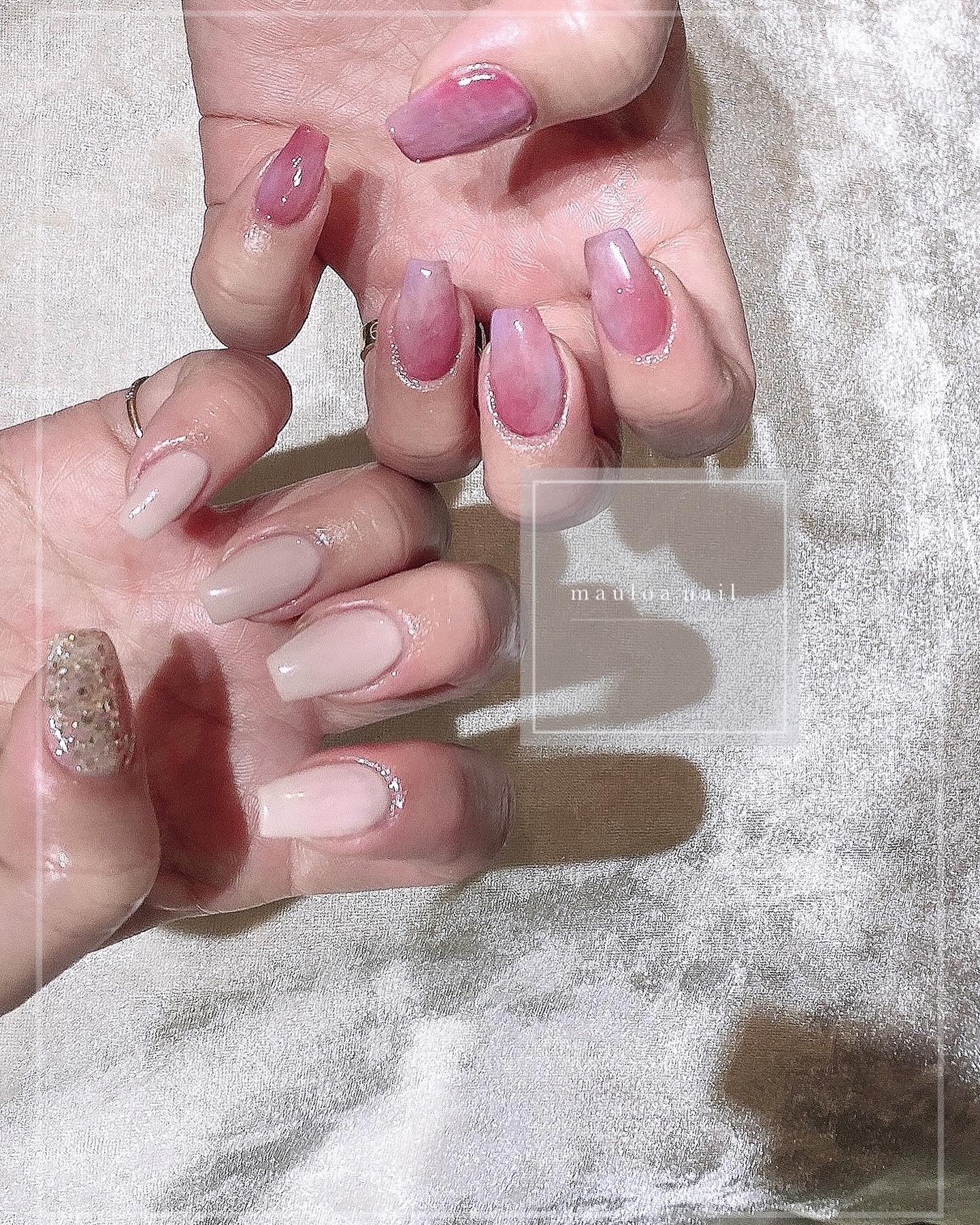 #フレンチネイル,#ネイル,#アートネイル,#春ネイル,#ミラーアートネイル,#ピンクネイル,#タイダイネイル,#マーブルネイル,#ミラーネイル,#手書きアートネイル,#刺繍ネイル,#ミラーネイル,#シルバーアクセネイル,#春ネイル,#天王寺ネイルのネイルデザイン