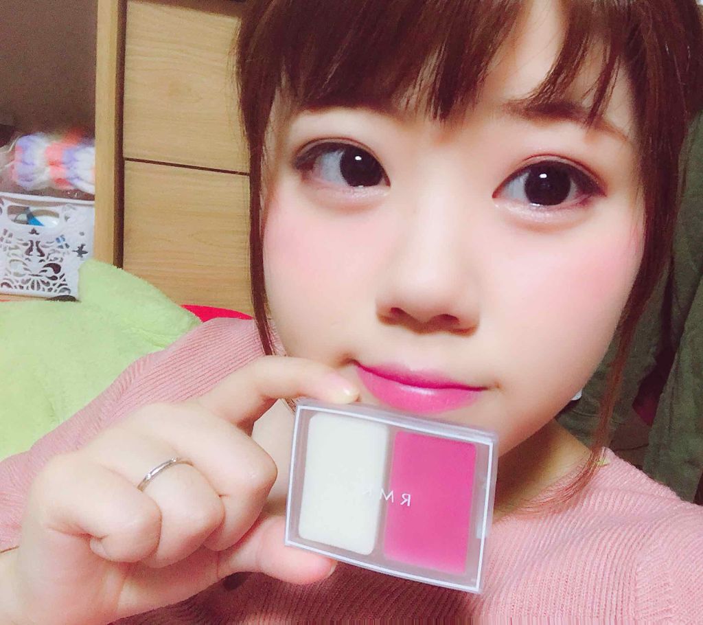 フェイスポップ クリーミィチークス 04 ホットピンク/RMK/ジェル・クリームチークを使ったクチコミ（2枚目）