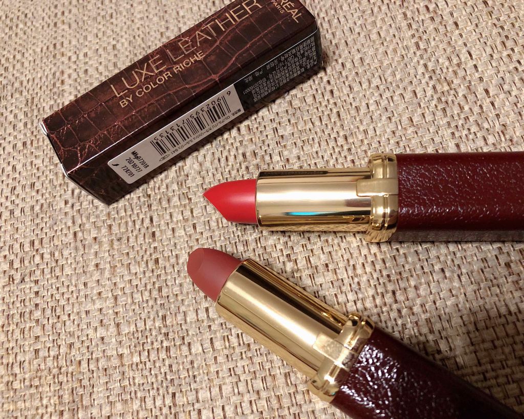 リュクスレザーコレクション/ロレアル パリ/口紅を使ったクチコミ(1枚目)