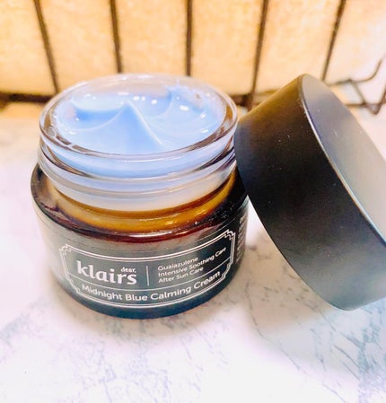 ミッドナイトブルーカーミングクリーム/Klairs/フェイスクリームを使ったクチコミ(3枚目)