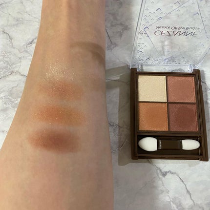 ニュアンスオンアイシャドウ/CEZANNE/アイシャドウパレットを使ったクチコミ(4枚目)