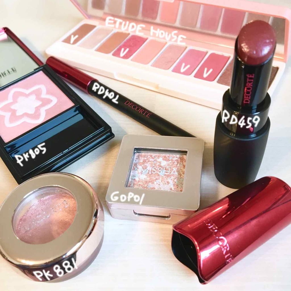 メイクアップ コフレ Ⅱ（クリスマスコフレ 2019）/DECORTÉ/メイクアップキットを使ったクチコミ（2枚目）