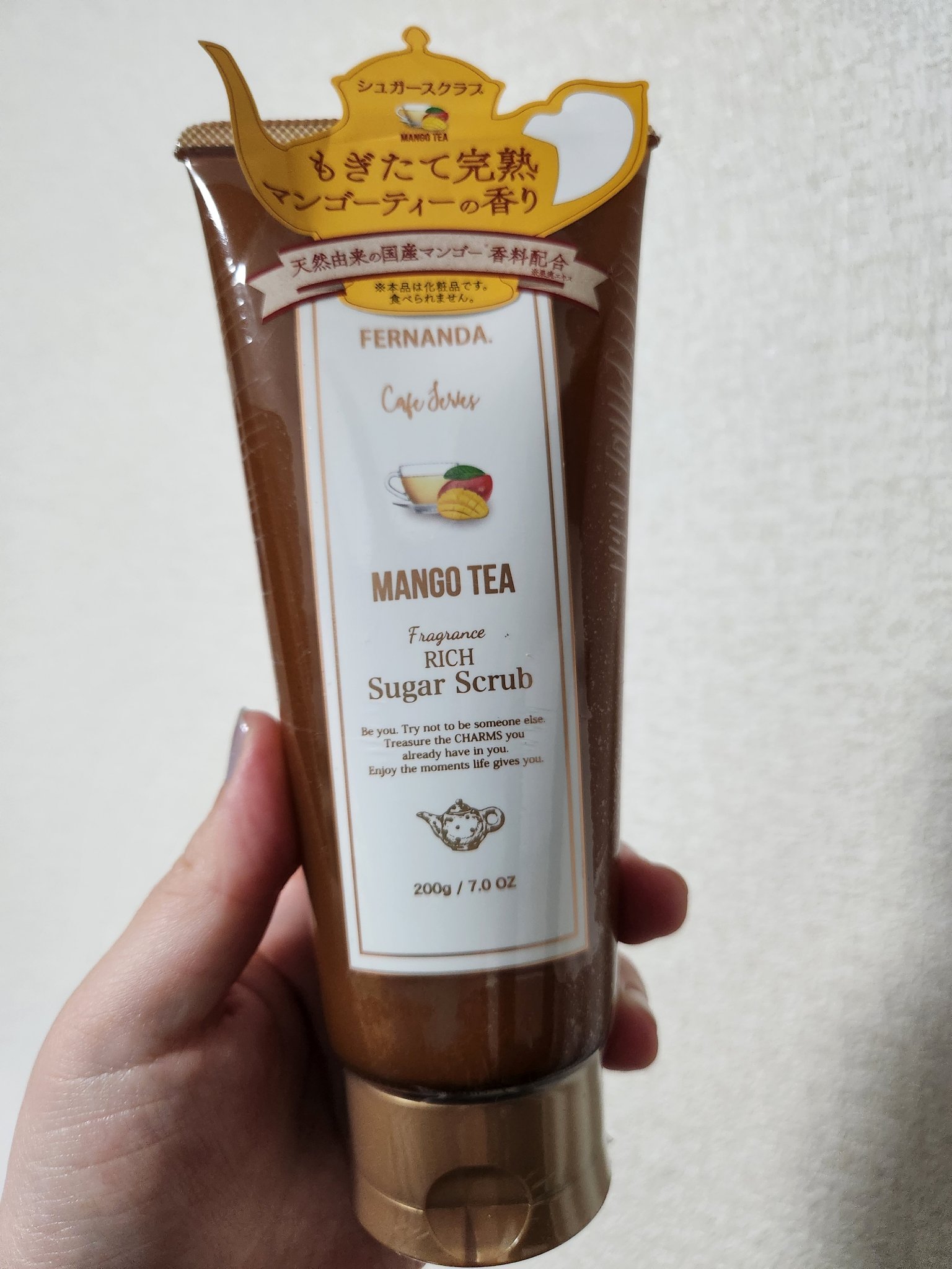 フレグランスリッチシュガースクラブマンゴーティー/フェルナンダ/ボディスクラブを使ったクチコミ（1枚目）