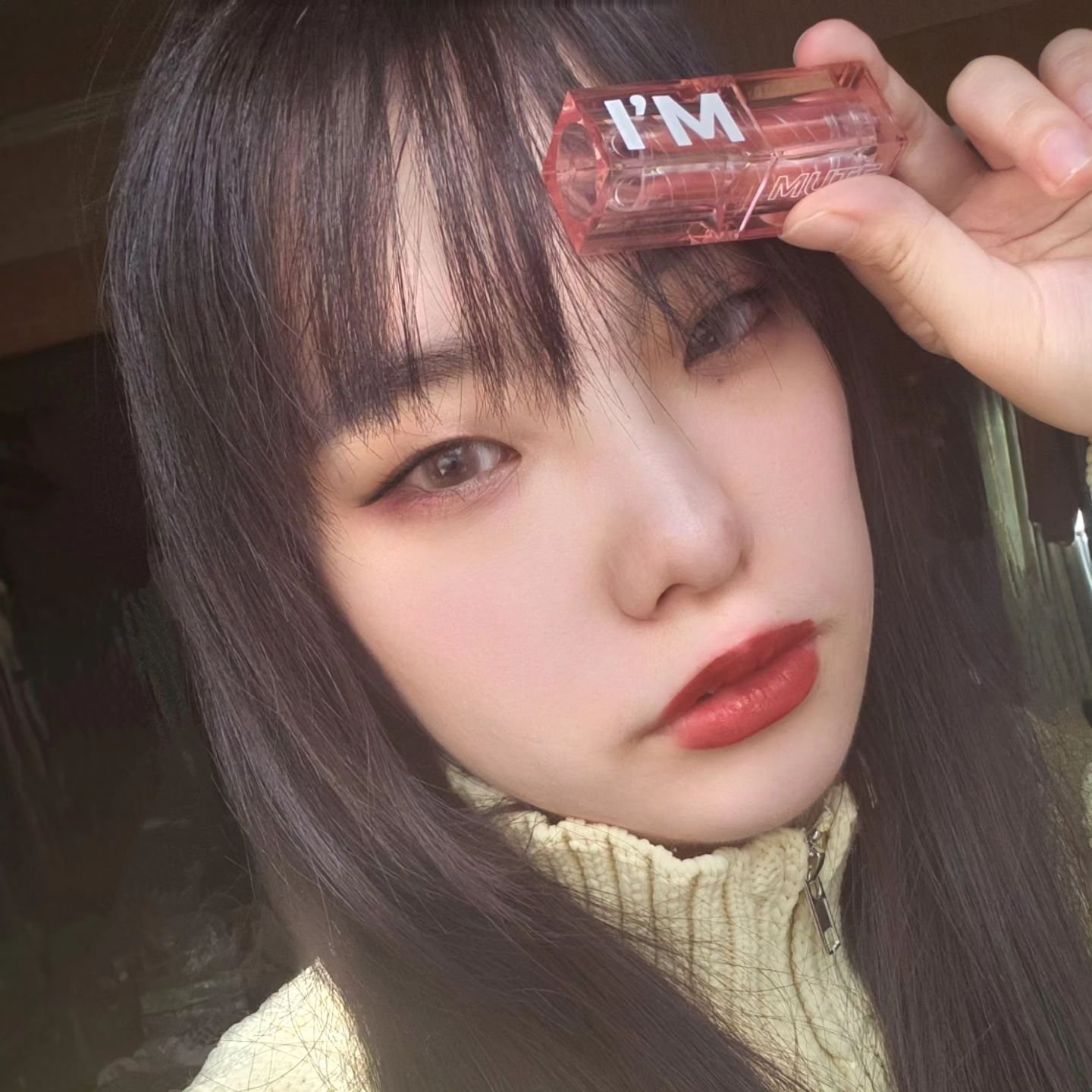 アイムミュートリップスティック 01 イン/BLESSED MOON/口紅を使ったクチコミ（1枚目）