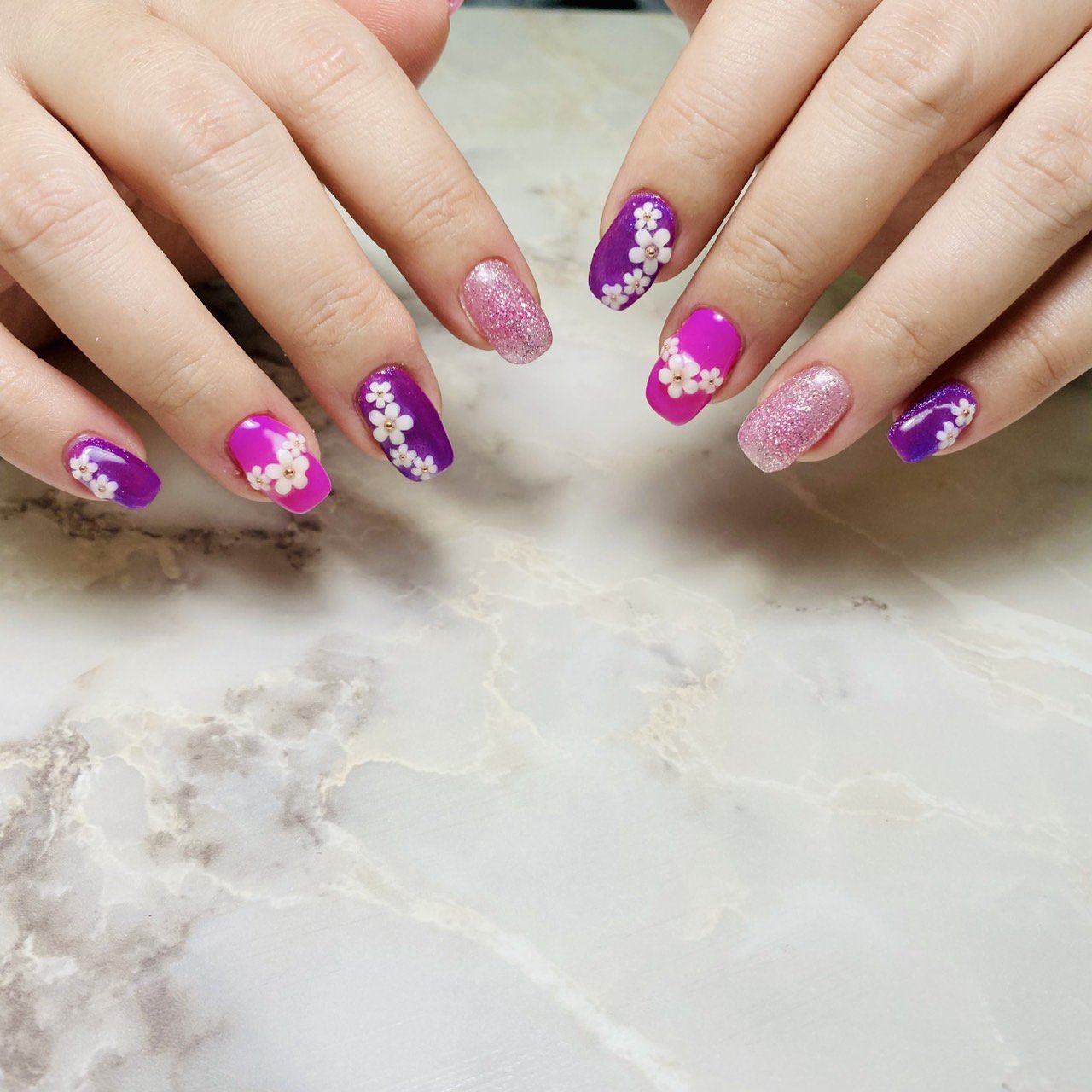 #ジェルネイル,#barbieネイル,#アラフォーネイル,#バレンタインネイル,#ピンクネイル,#煌めく冬ネイルのネイルデザイン