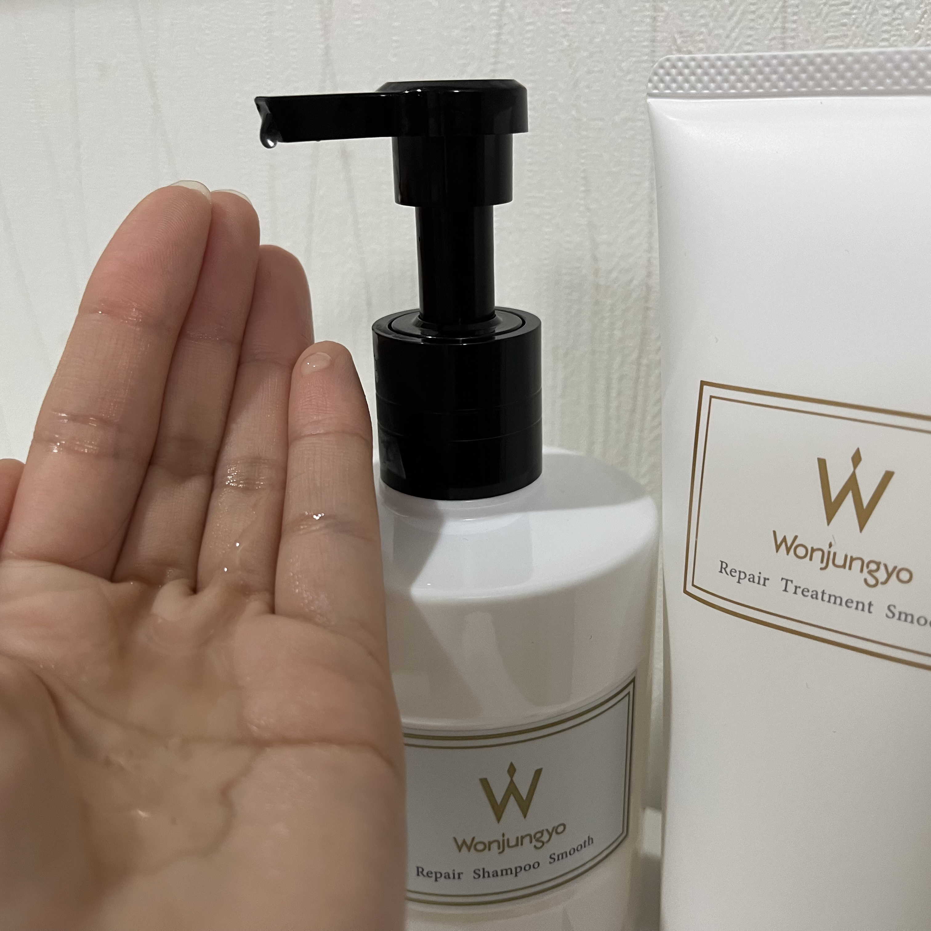 ウォンジョンヨ リペアシャンプー スムース／リペアトリートメント スムース/Wonjungyo/市販シャンプーを使ったクチコミ（2枚目）