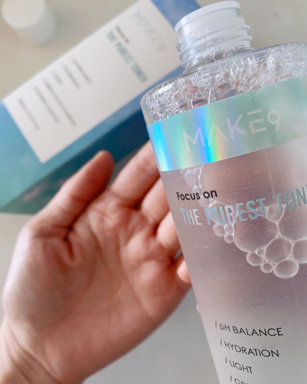 ザ・ピュアレストトナー/MAKE9/化粧水を使ったクチコミ(1枚目)