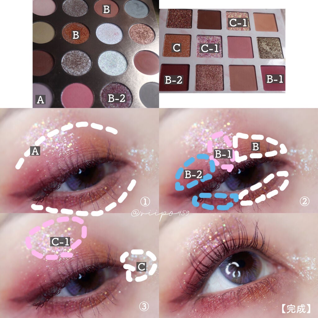 ヴィーナスマーブル12色アイシャドウパレット/Venus Marble/アイシャドウパレットを使ったクチコミ(4枚目)