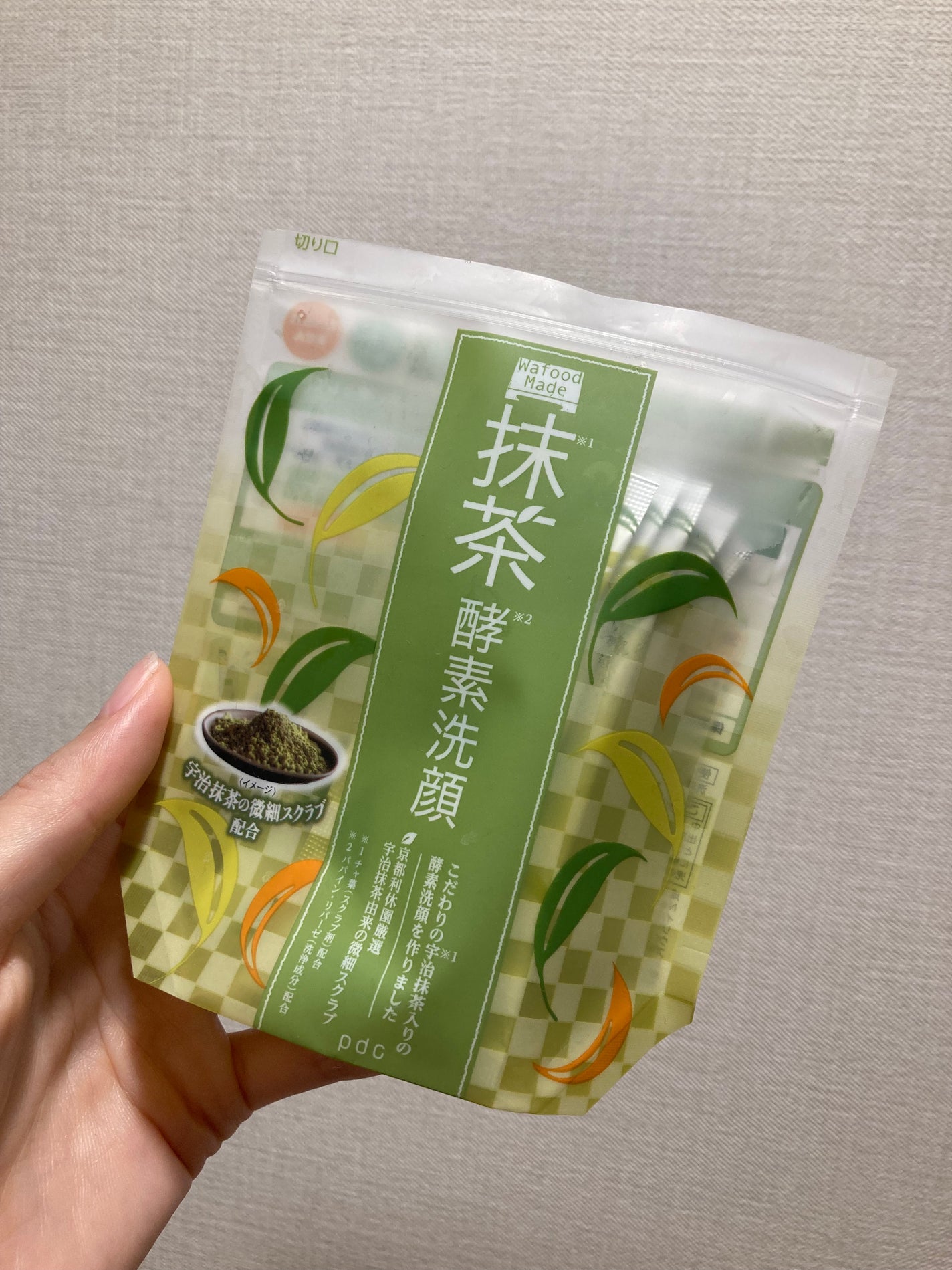 ワフードメイド 宇治抹茶酵素洗顔/pdc/洗顔パウダーを使ったクチコミ(2枚目)