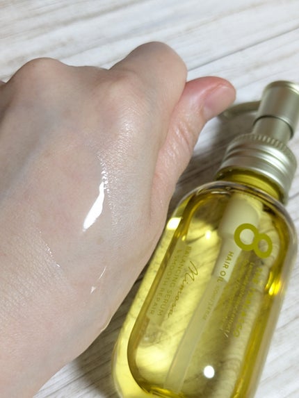 バランシングセラム&スムースリペア 美容液オイル ミモザの香り/エイトザタラソ/ヘアオイルを使ったクチコミ(5枚目)
