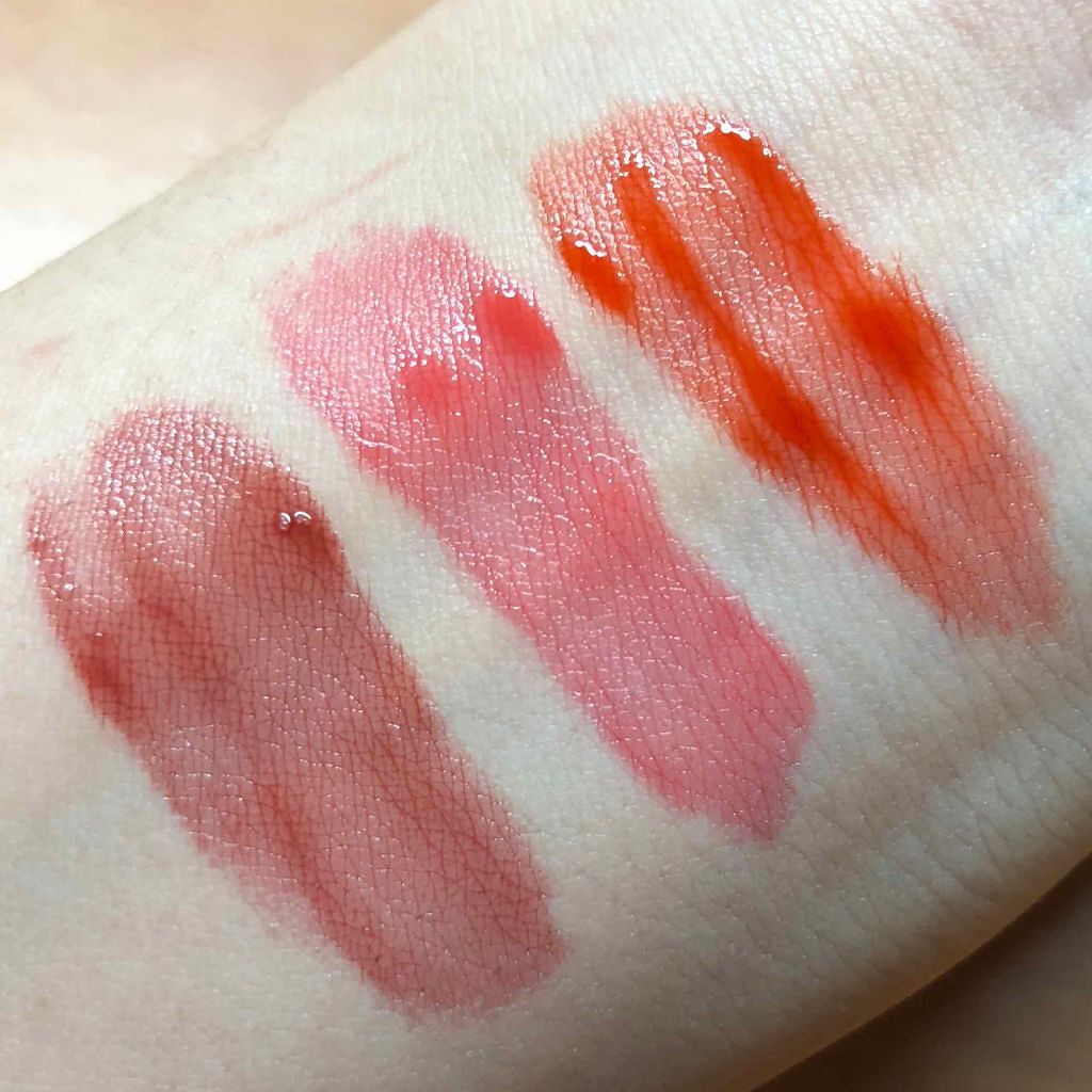 ディアダーリン ウォータージェルティント （アイスティント）/ETUDE/口紅を使ったクチコミ（3枚目）