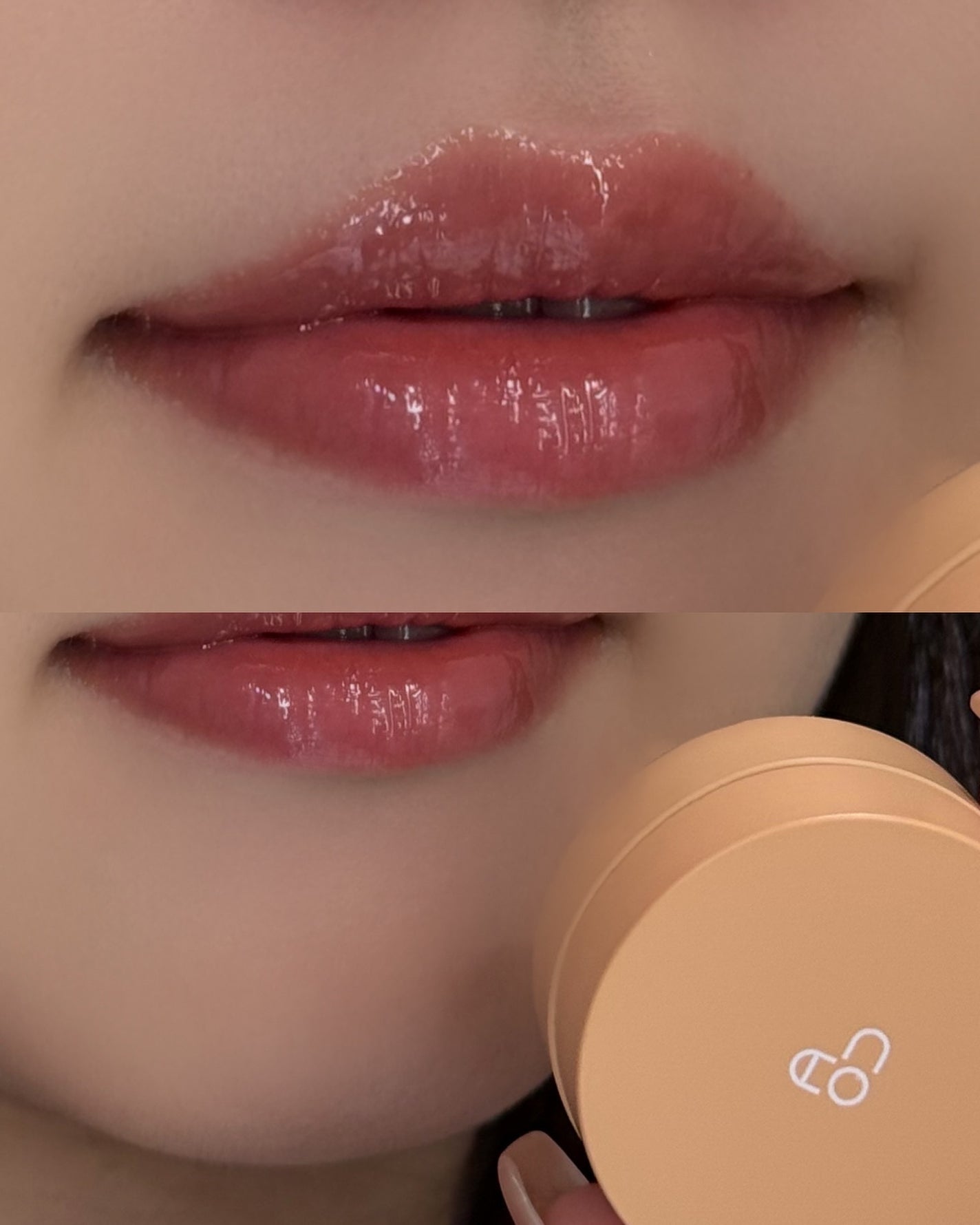 GLOWY TINT BALM/AOU/リップグロスを使ったクチコミ(5枚目)