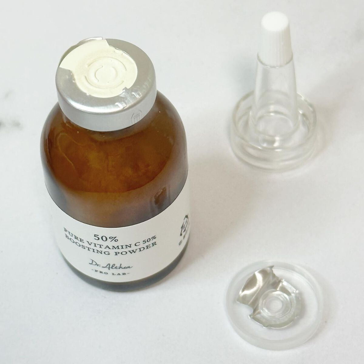ピュアビタミンC 50% ブースティングパウダー/Dr.Althea/フェイスパウダーを使ったクチコミ(3枚目)